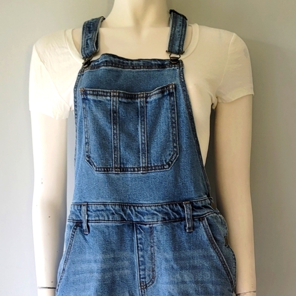 Refuge Distressed Long Overalls Size S - Picture 2 of 14